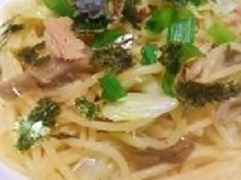 ツナとザーサイの和風パスタ